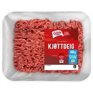 Kjøttdeig U/Salt&Vann 400g Gilde