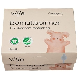 Bomullspinner 60stk Øko Fsc Vilje