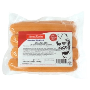Grillpølse 600g Manstad