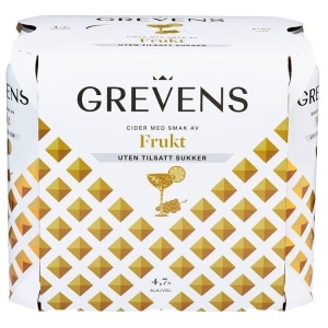 Grevens Cider Fruktsmak U/Sukker 0,5l x 6bx