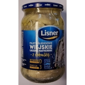 Lisner Sildefilet i olje med løk 600g