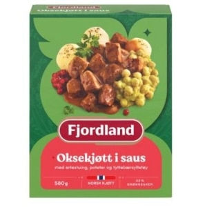Fjordland Oksekjøtt i saus 580g