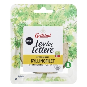 Kyllingfilet Pestomar Lev Litt Lettere 80g