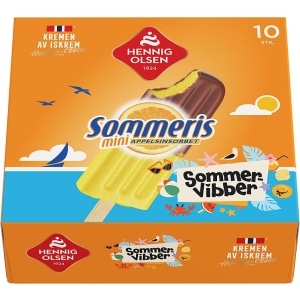 Sommeris Appelsinsorbet 10stk Sommervibber