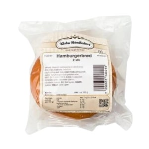 Klæbu Hamburgerbrød Glutenfri 160G 2PK frys