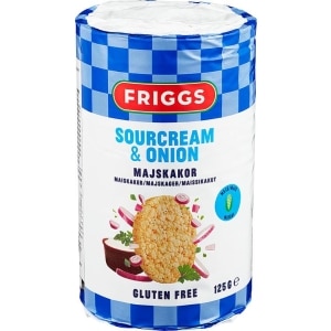 Maiskaker Sourcream&Onion 125g Friggs