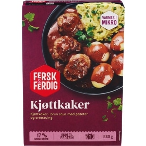 Kjøttkaker M Ertestuing 530g Fersk & Ferdig