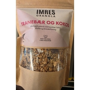 Granola økologisk med tranebær og kokos 340g Imres granola