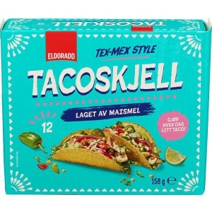 Tacoskjell 12stk 158g Eldorado