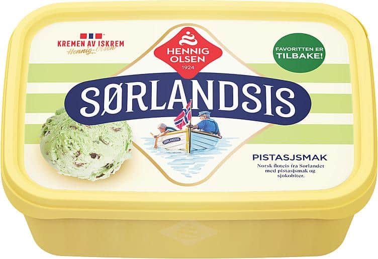 Sørlandsis Pistasjsmak 1,2L Hennig-Olsen