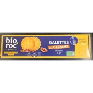 Økologiske karamellkjeks med smør 120g Bioroc'helou