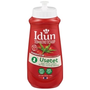 Tomatketchup Usøtet 510g Idun
