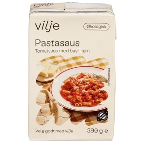 Pastasaus Tomat&Basilikum Økol.390g Vilj